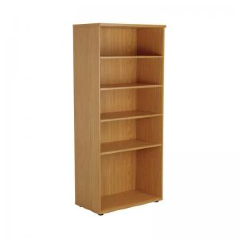 Image of First 4 Shelf Wooden Bookcase 800x450x1800mm Nova Oak KF803720
