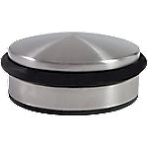 image of Alba Doorstop Steel Rubber Silver 40 x 110 mm