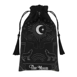 image of Something Different Moon Drawstring Bag (One Size) (Black)