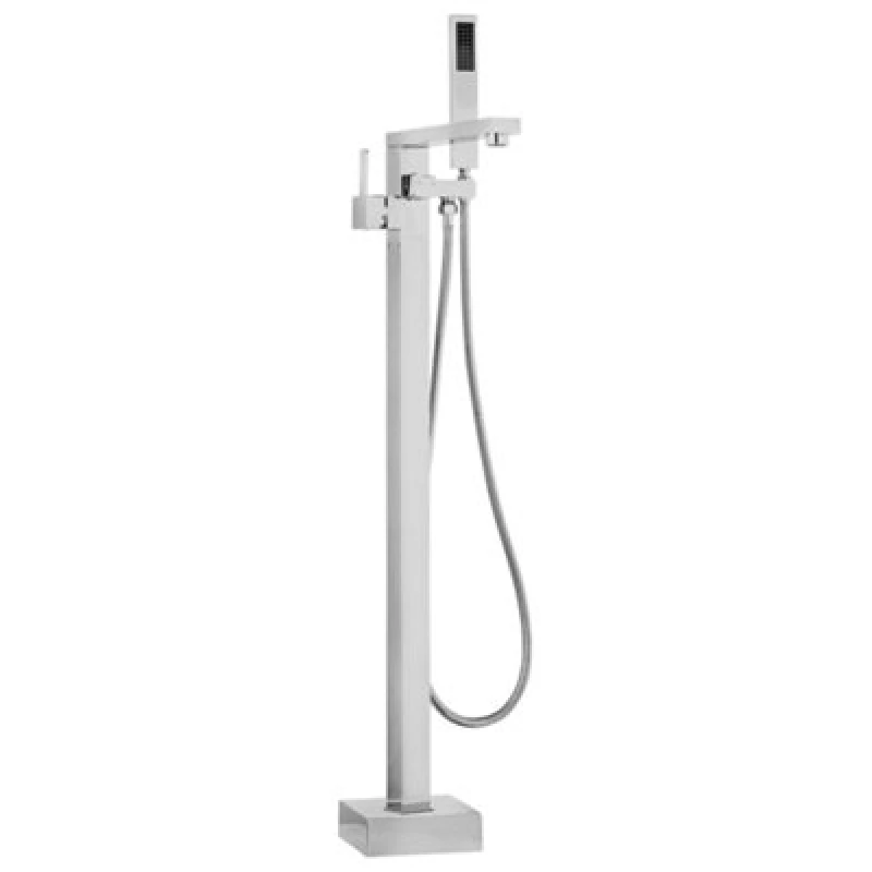 Image of Beliani Freestanding Bathtub Faucet Della Silver