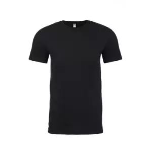 Image of Next Level Adults Unisex Suede Feel Crew Neck T-Shirt (3XL) (Black)