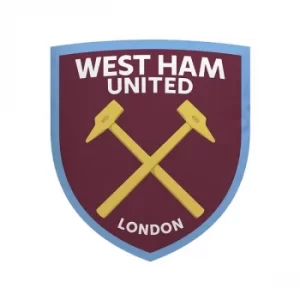 Image of West Ham United Crest Shaped Cushion