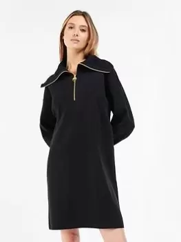 Image of Barbour International Volante Dress - Black, Size 10, Women