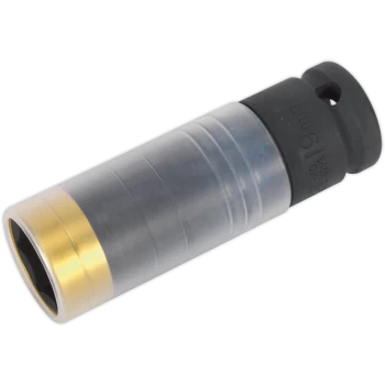 image of Sealey 1/2" Drive Ultra Power Impact Socket Metric for Alloy Wheels 1/2" 19mm