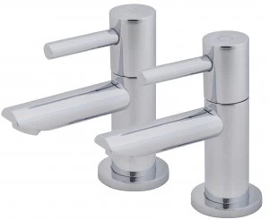 image of Wickes Mirang Basin Taps - Chrome