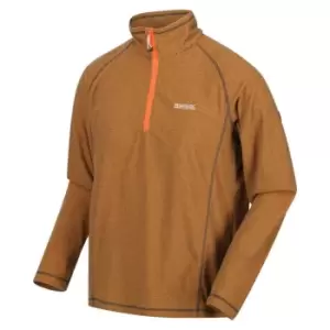 image of Regatta Montes Half Zip Fleece - FlameOra/Blk