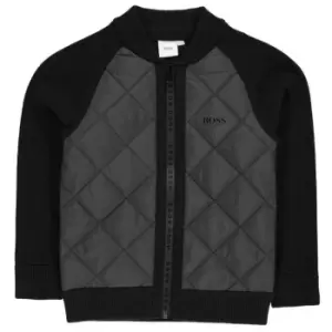 Image of Boss Knitted Cardigan - Black