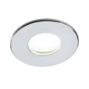 Image of KnightsBridge 230V IP65 Fixed GU10 Fire-Rated Downlight - Chrome