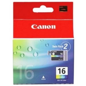 Image of Canon BCI16 Tri Colour Ink Cartridge