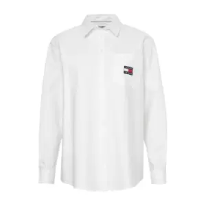 Tommy Jeans Badge Boyfriend Shirt - White