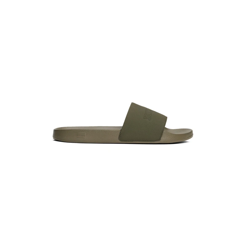 Image of Tommy Hilfiger Mens Slip-On Rubber Pool Sliders Army Green male 7 (41)