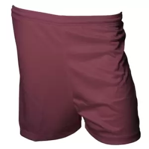 Precision Unisex Adult Micro-Stripe Football Shorts (XXL) (Maroon)