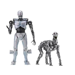 image of EndoCop and Terminator Dog Robocop vs. the Terminator Neca 7" Action Figure 2 Pack