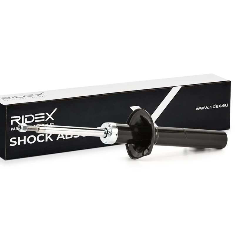 Image of RIDEX 854S0845 Shock absorber Front Axle, Gas Pressure, Twin-Tube, Suspension Strut, Top pin Shock Absorber (854)