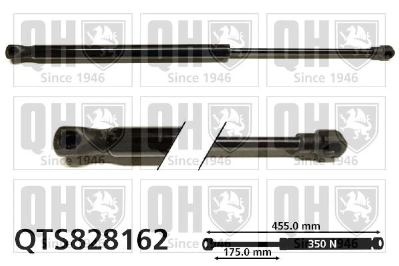 Image of QUINTON HAZELL Tailgate strut QUINTON HAZELL QTS828162