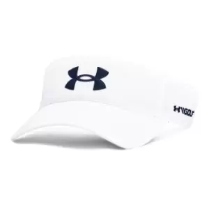 Image of Under Armour Mens Golf96 Visor - White/Academy - OSFM