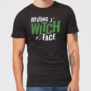 Image of Resting Witch Face Mens T-Shirt - Black - L - Black