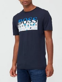 image of Hugo Boss Thady 1 Logo T-Shirt Navy Size L Men