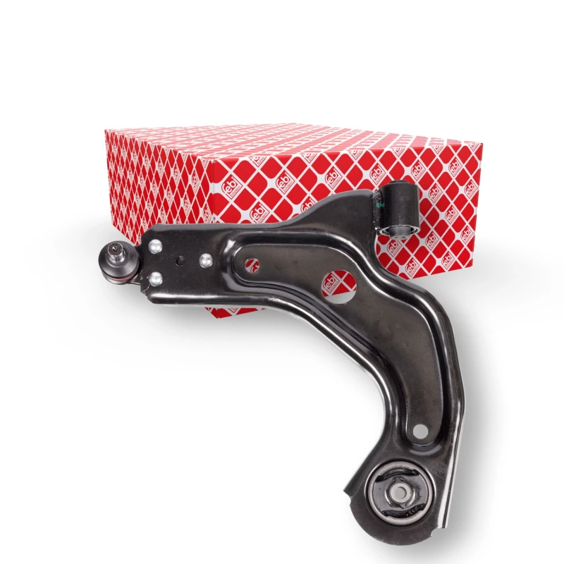 Image of FEBI BILSTEIN 14246 Suspension arm Control Arm, Sheet Steel, Lower, with ball joint, with rubber mounts Sheet Steel Track Control Arm (273)