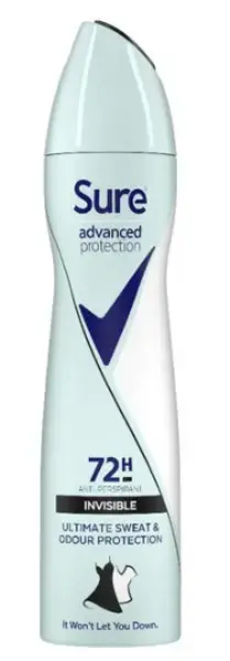 image of Sure Advanced Protection Invisible Deodorant 200ml