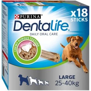 image of Dentalife Adult Large Dog Chew 18 Sticks 636g