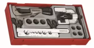 Image of Teng Tools TTTF10 Pipe Flaring Tool Set (Cutter, 7x Adaptors + 2pc Flaring Set)