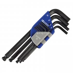 image of Expert by Facom 9 Piece Long Ball End Hexagon Allen Key Set