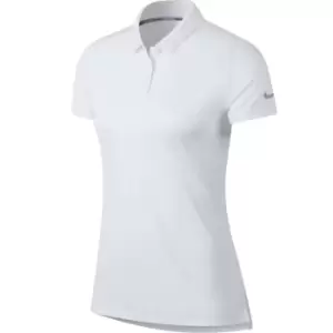 image of Nike Womens/Ladies Dry Fit Polo Shirt (L) (White)