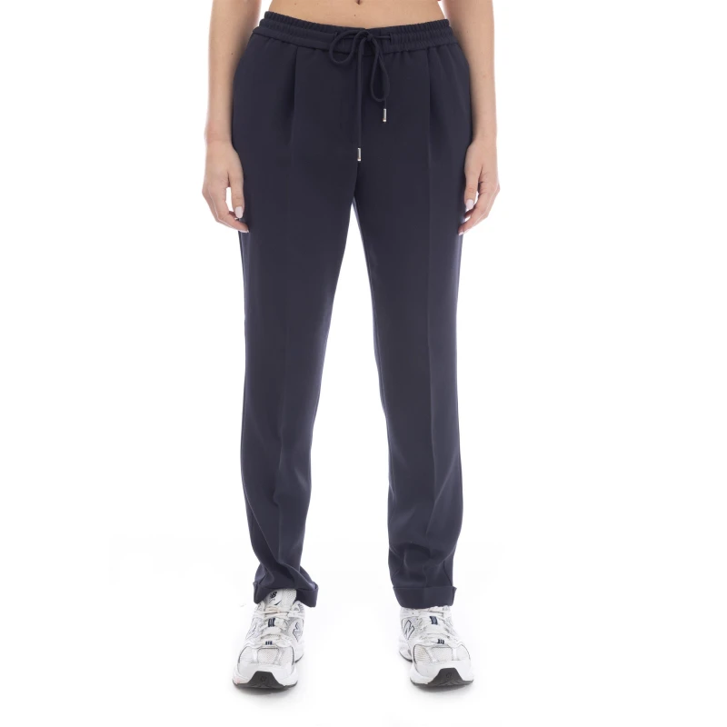 Image of Boss Womens Tariyana9 Straight Leg Trouser Open Blue female 4 (XXS)
