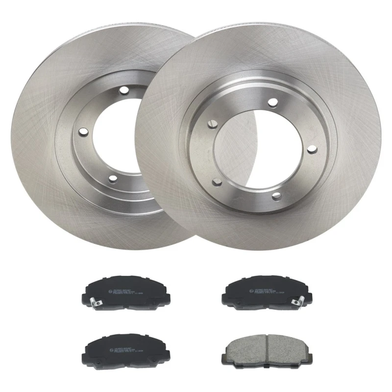 Image of RIDEX 3405B1988 Brake disc and pads set Front Axle, Brake Disc Type: Solid Brake Set,disc brakes (3405)
