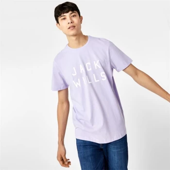 image of Jack Wills Sutton Logo T-Shirt - Lilac