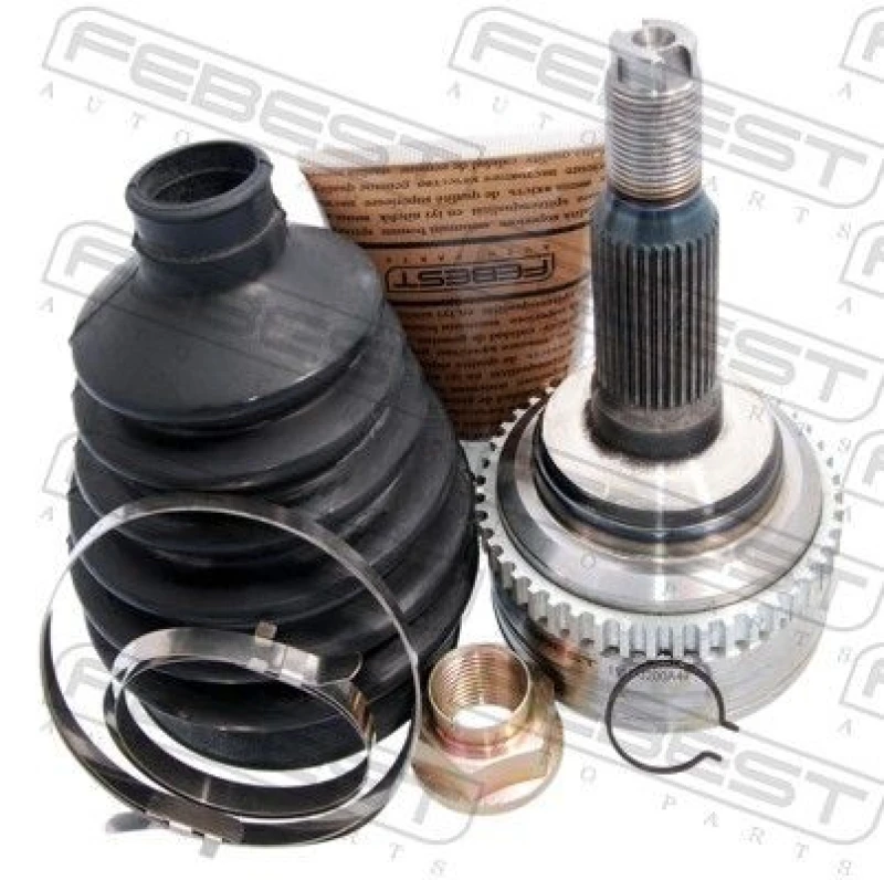 Image of FEBEST 1110-J200A47 CV Joint Front Axle, with ABS sensor ring Joint Kit,drive shaft (5)