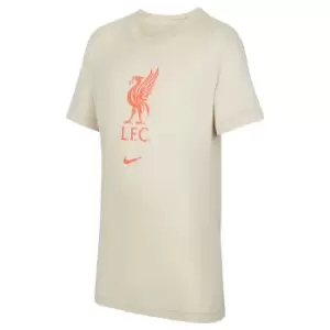 Image of Liverpool 2021-2022 Evergreen Crest Tee (Fossil) - Kids