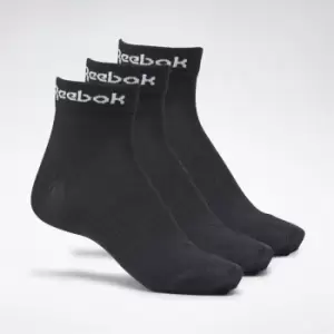 Image of Reebok Ankle Sck 3pk 99 - Black