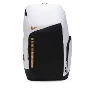 Image of Nike Hoops Elite Backpack, White/black/metallic Gold