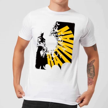 Image of DC Comics Batman Bat Spread T-Shirt in White - 3XL