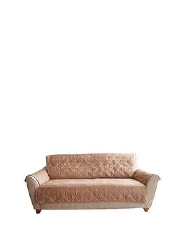 Image of Cascade Home 3-Seater Sofa Cover Throws 3-Seater Beige 40485904002