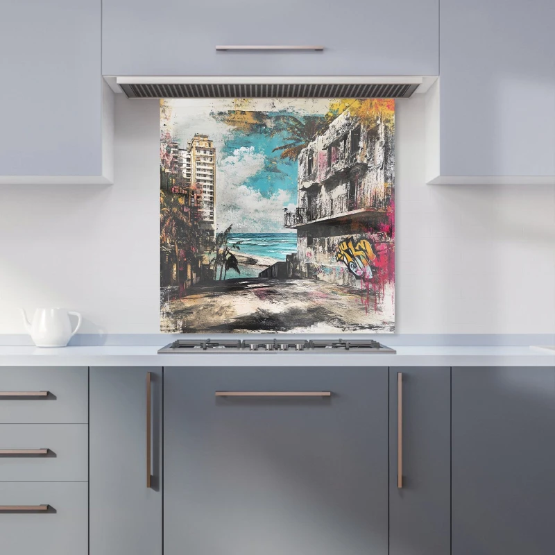 Image of Designer Kitchen Splashbacks Jasper Reed: 00003 Kitchen Splashback Size: 600mm x 750mm Multicolor Unisex 600mm x 750mm