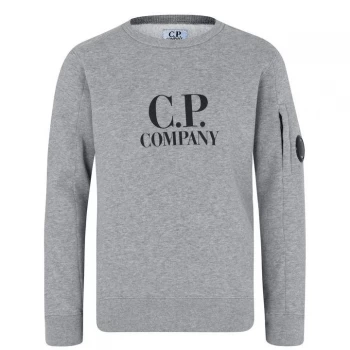 Image of CP COMPANY Junior Boys Crew Neck Lens Sweatshirt - Grey M93