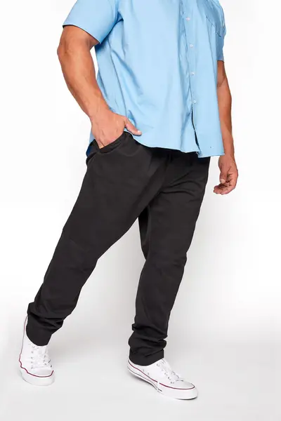 Image of BadRhino Elasticated Waist Rugby Trousers Black