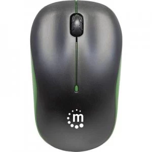 image of Manhattan Success Radio WiFi mouse Optical Black, Green