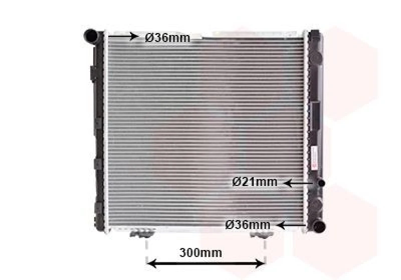 Image of VAN WEZEL Engine radiator VAN WEZEL 30002126