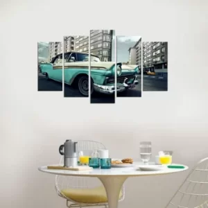 Image of 5PMX-012 Multicolor Decorative MDF Painting (5 Pieces)
