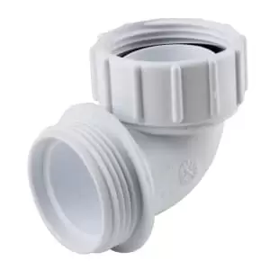 Image of Osma HepVO CV11 Waterless Waste Knuckle Adaptor White - 40mm