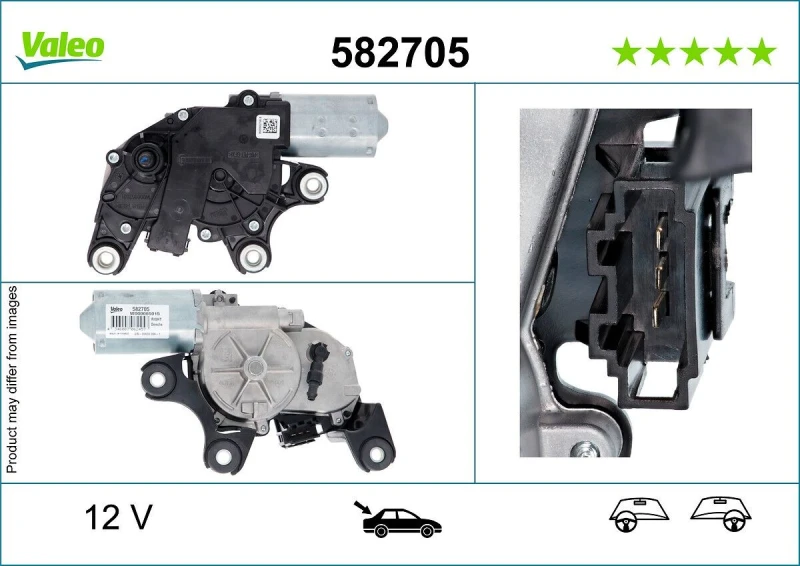 Image of Wiper motor VALEO 582705