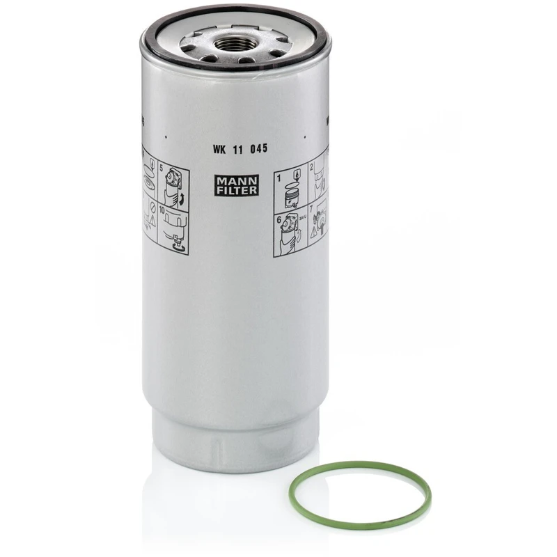 Image of MANN-FILTER WK 11 045 z Fuel Filter Spin-on Filter, with gasket/seal Fuel filter (9)