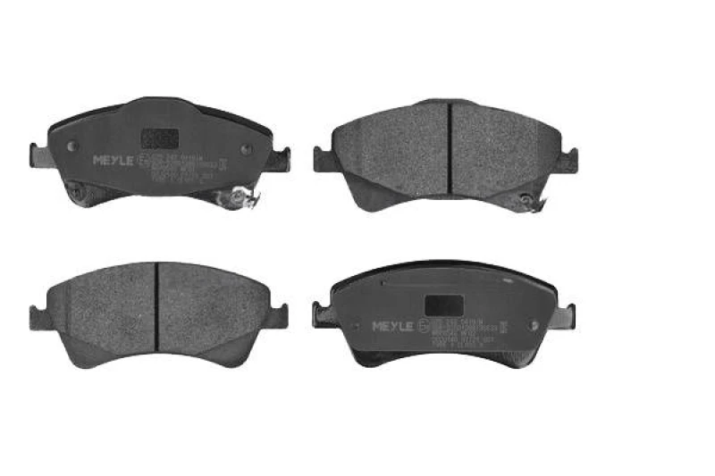 Image of MEYLE 025 242 0419/W Brake pad set Front Axle, with acoustic wear warning, Original Quality, with anti-squeak plate Brake Pad Set,disc brake (402)