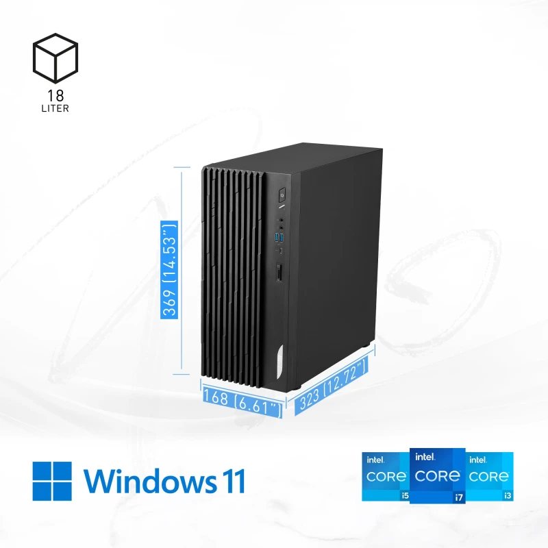 Image of MSI Pro DP180 14A Intel Core 7 14700, Desktop PC, DP180 14A, SFF, Mini Computer, HTPC, (16GB RAM, 1TB Storage, Windows 11 ), Intel Graphics/DDR5/D