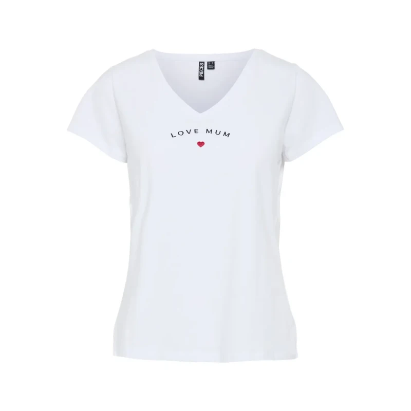Image of Pieces Womens T-Shirt Pieces Pcserima Fc Blanc Female L 17156280-4698016