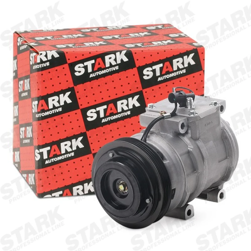 Image of STARK SKKM-0340194 AC Compressor PAG 46, Refrigerant: R134a, with PAG compressor oil Compressor,air conditioning (447)